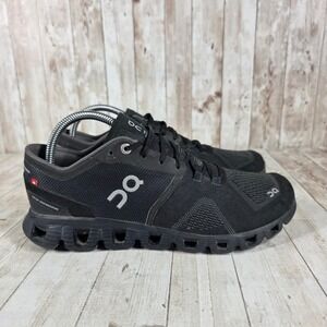 ON Cloud X Running Shoes Women's Black Athletic Sneakers Size 9